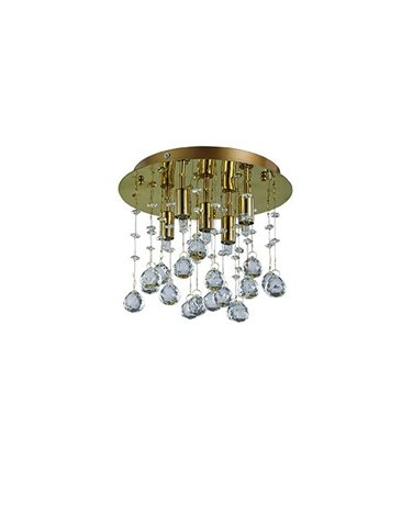 MOONLIGHT PL5  stropní svítidlo 5x G9 LED 3W 370lm 3000K 26cm IP20, zlaté 1