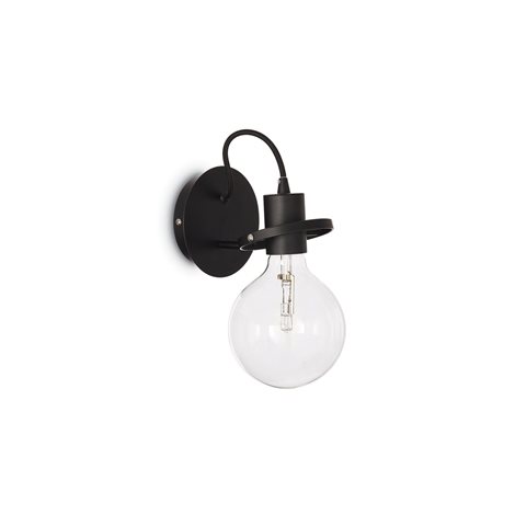 RADIO AP1 nástěnné svítidlo 1x E27 8W LED 1020lm 3000K IP20, černé 1