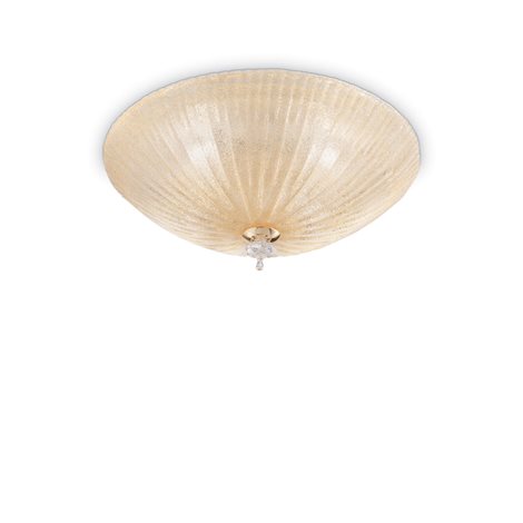 SHELL PL4 přisazené svítidlo 4xE27 60W bez zdroje 50cm IP20, jantarové