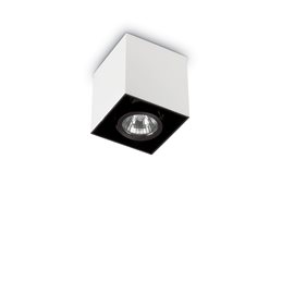 MOOD PL1 přisazené svítidlo 1x GU10 28W bez zdroje hranaté 9cm IP20, bílé