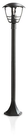 15383/30/16 Creek venkovní sloupkové svítidlo 1xE27 60W bez zdroje 99,5cm IP44, černé 1