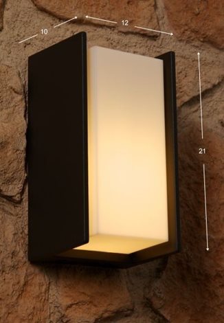 16351/93/16 Bridge venkovní nástěnné svítidlo 1xE27 1x42W IP44, antracitové 5