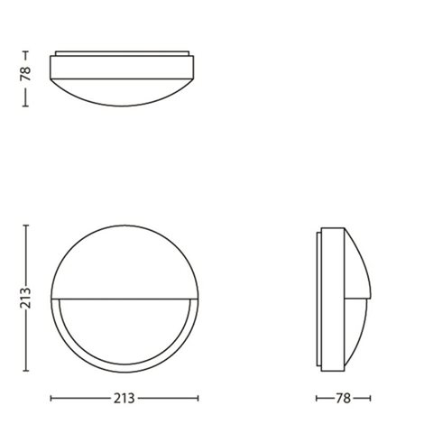 16455/93/16 Capricorn venkovní nástěnné LED svítidlo 1x6W 600lm 2700K IP44, antracitové 8