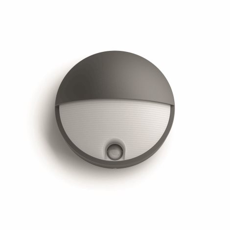 16456/93/16 Capricorn IR venkovní nástěnné LED svítidlo se senzorem 1x6W 600lm 2700K IP44, antracito 2