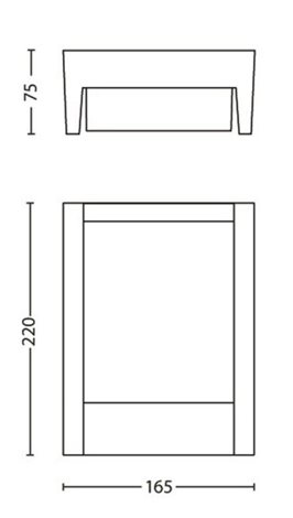 16460/93/16 Arbour venkovní nástěnné LED svítidlo 1x6W 600lm 2700K IP44, antracitové 12