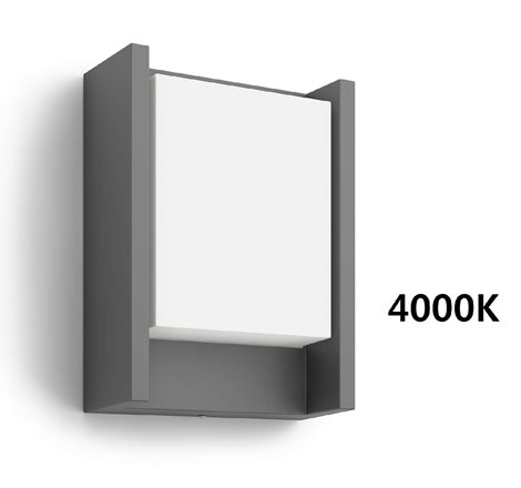 16460/93/P3 Arbour venkovní nástěnné LED svítidlo 1x6W 600lm 4000K IP44, antracitové 1
