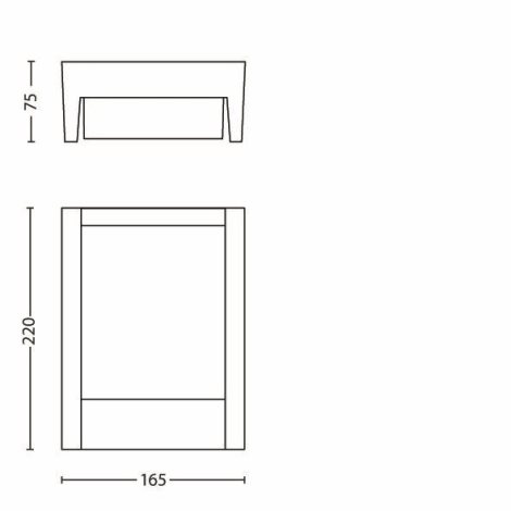16460/93/16 Arbour venkovní nástěnné LED svítidlo 1x6W 600lm 2700K IP44, antracitové 7