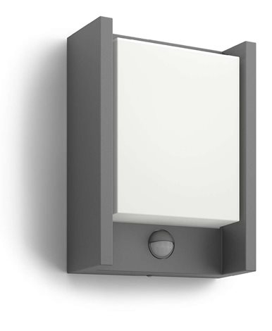 16461/93/16 Arbour IR venkovní nástěnné LED svítidlo se senzorem 1x6W 600lm 2700K IP44, antracitové 12