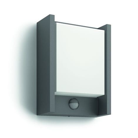 16461/93/16 Arbour IR venkovní nástěnné LED svítidlo se senzorem 1x6W 600lm 2700K IP44, antracitové 14