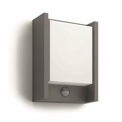 16461/93/16 Arbour IR venkovní nástěnné LED svítidlo se senzorem 1x6W 600lm 2700K IP44, antracitové 1