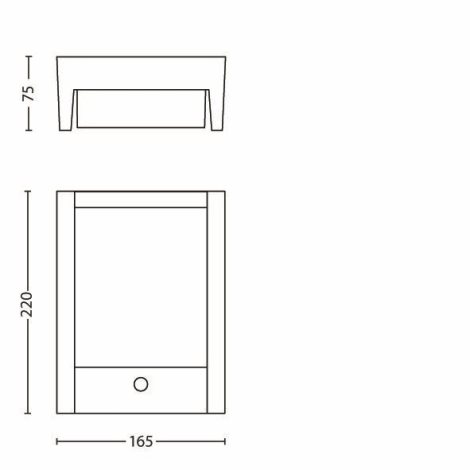 16461/93/16 Arbour IR venkovní nástěnné LED svítidlo se senzorem 1x6W 600lm 2700K IP44, antracitové 6