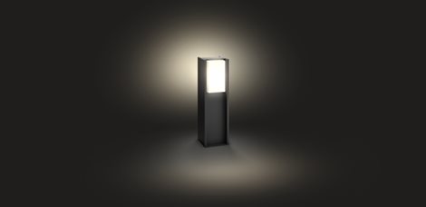 16473/93/P0 Hue White Turaco venkovní sloupkové LED svítidlo E27 1x9,5W 806lm 2700K IP44 antracit 4