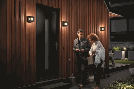 16480/30/P0 Parterre venkovní nástěnné LED svítidlo 1x8W 800lm 2700K IP44, černé 5