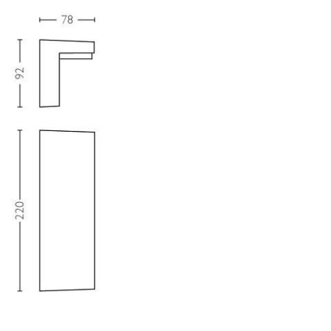 16483/93/P0 Bustan venkovní nástěnné LED svítidlo 2x4,5W 1000lm 2700K IP44, antracitové;stmívatelné 2