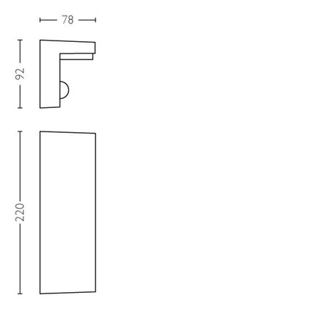 16484/93/P0 Bustan IR venkovní nástěnné LED svítidlo se senzorem 2x4,5W 1000lm 2700K IP44, antracit 5