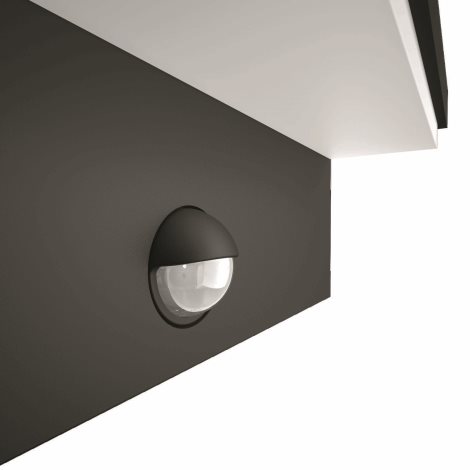 16484/93/P0 Bustan IR venkovní nástěnné LED svítidlo se senzorem 2x4,5W 1000lm 2700K IP44, antracit 2