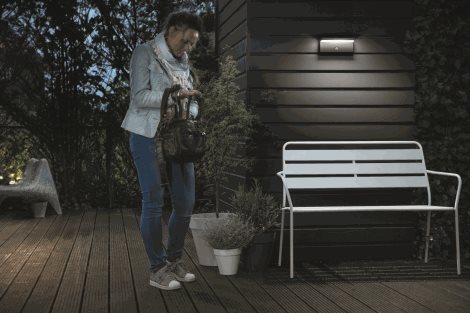 16484/93/P0 Bustan IR venkovní nástěnné LED svítidlo se senzorem 2x4,5W 1000lm 2700K IP44, antracit 4