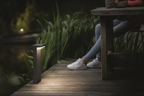 16485/93/P0 Bustan venkovní sloupkové LED svítidlo 2x4,5W 1000lm 2700K 40cm IP44, antracitové 5