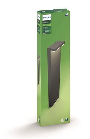 16486/93/P0 Bustan venkovní sloupkové LED svítidlo 2x4,5W 1000lm 2700K 77cm IP44, antracitové 7