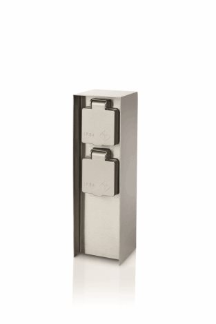17108/47/46 Rock venkovní zásuvkový sloupek 23cm IP44, nerezové 3