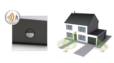 17274/93/16 Raccoon IR venkovní nástěnné LED svítidlo se senzorem 1x3W 270lm 2700K IP44, antracitové 7