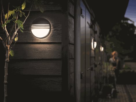 17296/30/16 Yarrow venkovní nástěnné LED svítidlo 1x6W 600lm 2700K IP44, černé 5