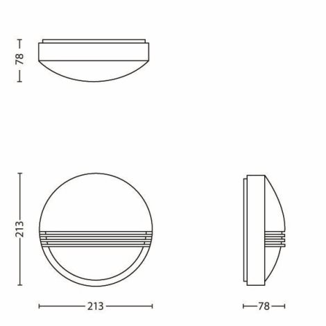 17296/30/16 Yarrow venkovní nástěnné LED svítidlo 1x6W 600lm 2700K IP44, černé 6