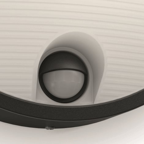 17297/30/16 Yarrow IR venkovní nástěnné LED svítidlo se senzorem 1x6W 600lm 2700K IP44, černé 3
