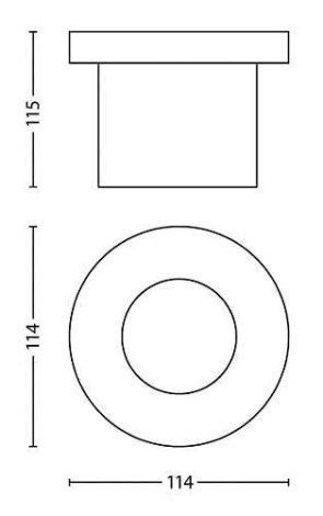17306/47/16 Moss venkovní zemní zápustné LED svítidlo 1x3W 270lm 2700K IP67, nerezové 3