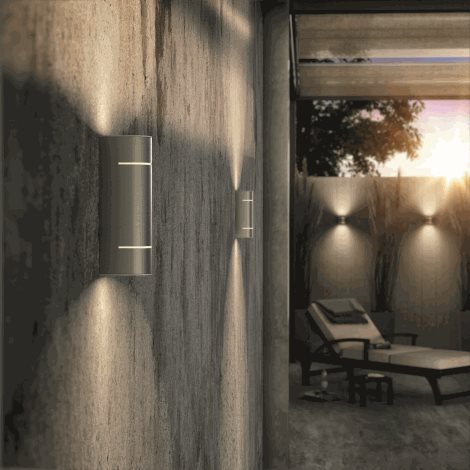 17312/47/16 Sunset venkovní nástěnné LED svítidlo 2x1W 200lm 2700K IP44, nerezové 3