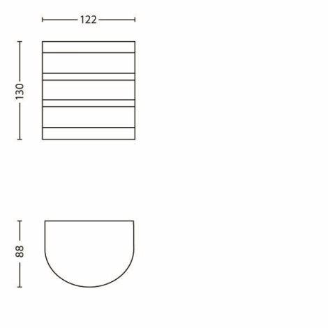 17314/47/16 Calgary venkovní nástěnné LED svítidlo 1x3W 270lm 2700K IP44, nerezové 4