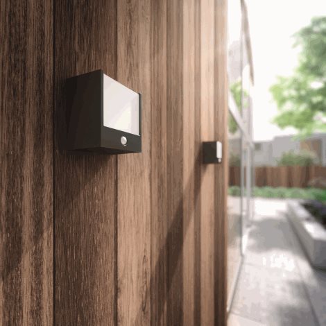 17317/30/16 Macaw IR venkovní nástěnné LED svítidlo se senzorem 1x3,5W 320lm 2700K IP44, černé 4