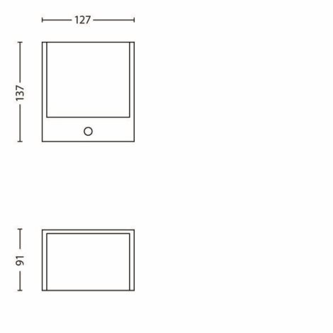 17317/30/16 Macaw IR venkovní nástěnné LED svítidlo se senzorem 1x3,5W 320lm 2700K IP44, černé 6