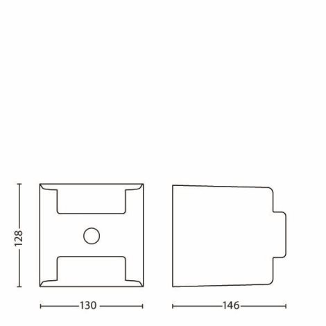 17322/93/16 Grass IR venkovní nástěnné LED svítidlo se senzorem 2x4,5W 800lm 2700K IP44, antracitové 6