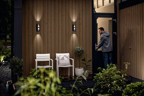 17351/93/P0 Shadow venkovní nástěnné LED svítidlo 2x4,5W 1000lm 2700K IP44, antracitové 3