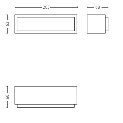 17354/93/P3 Stratosphere venkovní nástěnné LED svítidlo 1x4,5W 500lm 4000K IP44, antracitové 5