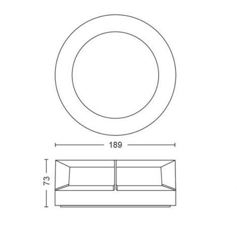 17390/30/P0 Actea venkovní nástěnné LED svítidlo 1x12W 1200lm 2700K IP44, černé 5