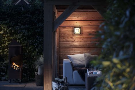 17393/30/P0 Drosera venkovní nástěnné LED svítidlo 1x12W 1200lm 2700K IP44, černé 3