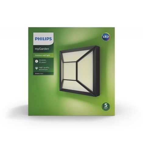 17393/30/P0 Drosera venkovní nástěnné LED svítidlo 1x12W 1200lm 2700K IP44, černé 6