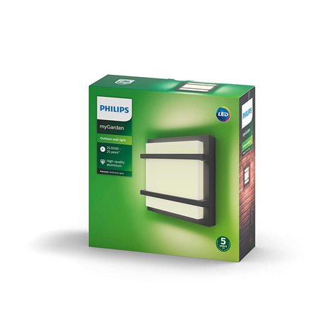 17394/93/P0 Petronia venkovní nástěnné LED svítidlo 1x12W 1200lm 2700K IP44, antracitové 4