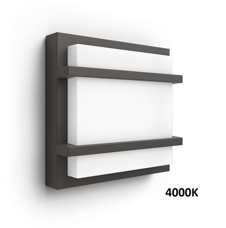 17394/93/P3 Petronia venkovní nástěnné LED svítidlo 1x12W 1200lm 4000K IP44, antracitové 2