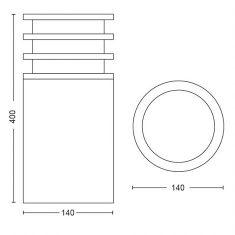 17402/93/P0 Hue White Lucca venkovní sloupkové LED svítidlo E27 1x9,5W 806lm 2700K IP44 antracit 8
