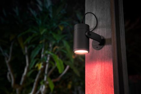 17428/30/P7 Hue WACA Lily venkovní spotové LED svítidlo 8W 650lm 2200-6500K IP65 RGB černá +adaptér 10