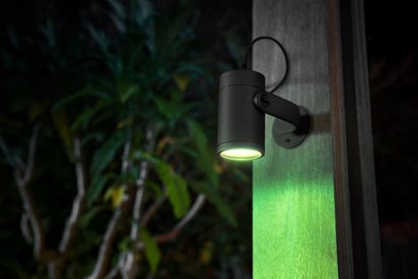 17428/30/P7 Hue WACA Lily venkovní spotové LED svítidlo 8W 650lm 2200-6500K IP65 RGB černá +adaptér 12