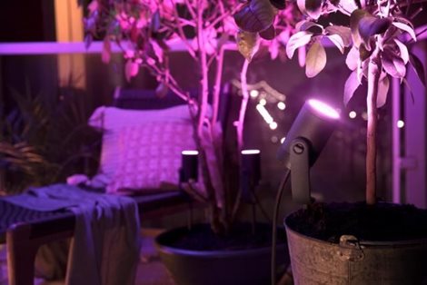 17415/30/P7 Hue WACA Lily venkovní spotové LED svítidlo  8W 650lm 2200-6500K RGB IP65 černá 19
