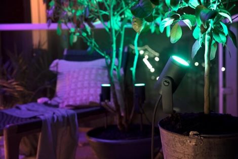 17415/30/P7 Hue WACA Lily venkovní spotové LED svítidlo  8W 650lm 2200-6500K RGB IP65 černá 20