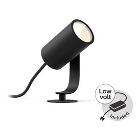 17428/30/P7 Hue WACA Lily venkovní spotové LED svítidlo 8W 650lm 2200-6500K IP65 RGB černá +adaptér