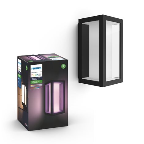 17429/30/P7 Hue WACA Impress venkovní nástěnné LED svítidlo 2x8W 1180lm 2200-6500K RGB IP44 černá 6
