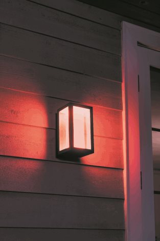 17429/30/P7 Hue WACA Impress venkovní nástěnné LED svítidlo 2x8W 1180lm 2200-6500K RGB IP44 černá 13