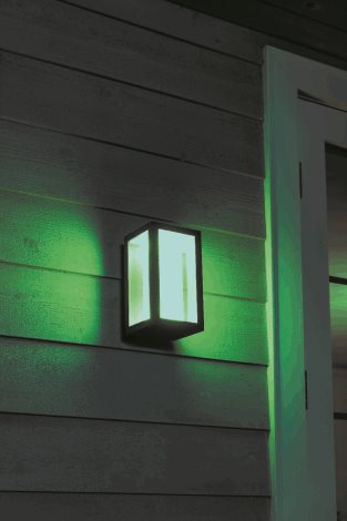 17429/30/P7 Hue WACA Impress venkovní nástěnné LED svítidlo 2x8W 1180lm 2200-6500K RGB IP44 černá 14